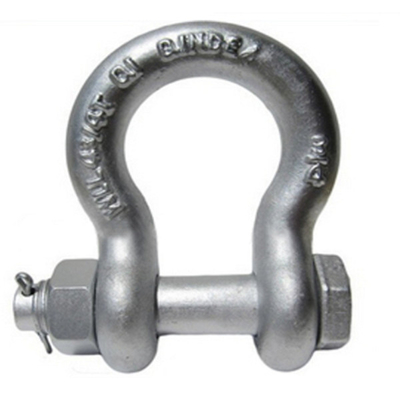 Tropfen schmiedete Pin Anchor Shackle Galvanized Bolt-Art Bogen-Fessel der Schrauben-55T