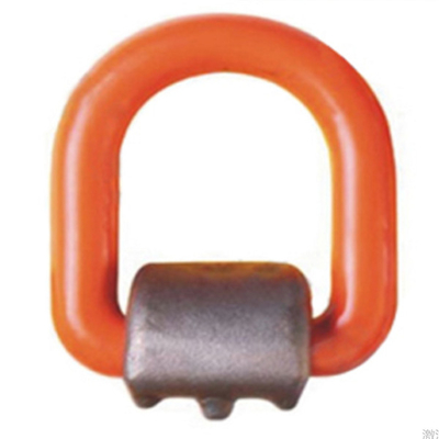 Kohlenstoffstahl schmiedete Schweißung D Ring Power Coated G80 in den D-Clips mit Verpackung
