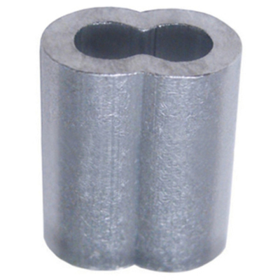 Sanduhr-Kräuselungsdrahtseil-Aluminiumzwinge Aluminiuml, das US-Art wirft